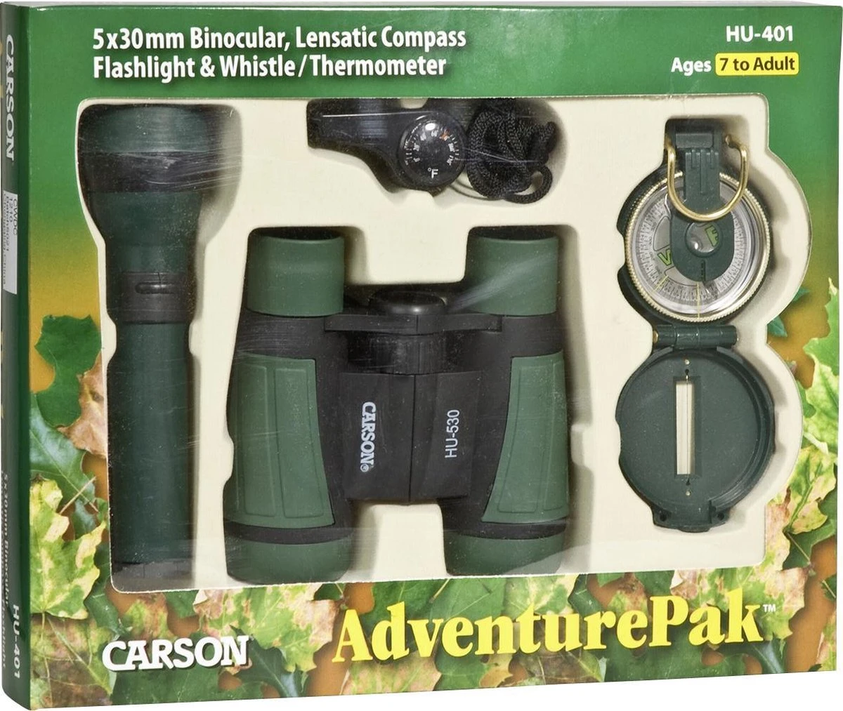 Carson Outdoor Adventurepack Junior Donkergroen/zwart 3 Carson Outdoor Adventurepack Junior Donkergroen/zwart