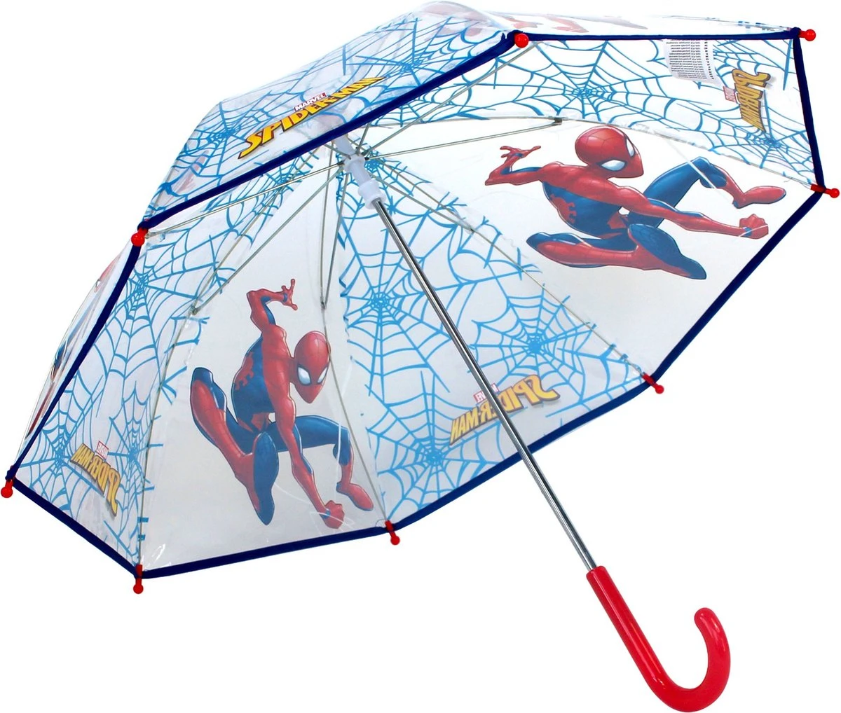 Vadobag Spider-Man Umbrella Party - Paraplu - Gemaakt Voor Kinderen - Blauw 4 Vadobag Spider-Man Umbrella Party - Paraplu - Gemaakt Voor Kinderen - Blauw - Afbeelding 2