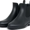 Geweo Regenlaarzen - Wellington Chelsea Laarzen - Kerstmis - Kerstfeest - Christmas Gift - Kort Boots - Waterdichte - Dames - Zwart - Maat 37 -Bol 1200x1019 4