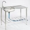 Camping/Outdoor Inox Tafel Met Gootsteen Lavabo En Kraan 100x77x50cm -Bol 1200x1029