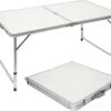 Aluminium Kampeertafel 120x60cm - Campingtafel Inklapbaar - 3-voudig Verstelbare Vouwtafel Grijs 1 Aluminium Kampeertafel 120x60cm - Campingtafel Inklapbaar - 3-voudig Verstelbare Vouwtafel Grijs -Bol 1200x1045