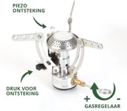 MacGyver Gasbrander Mini RVS - Camping Kookstel - Kookbrander - 10 Cm - Elektronische Ontsteking -Bol 1200x1047 3