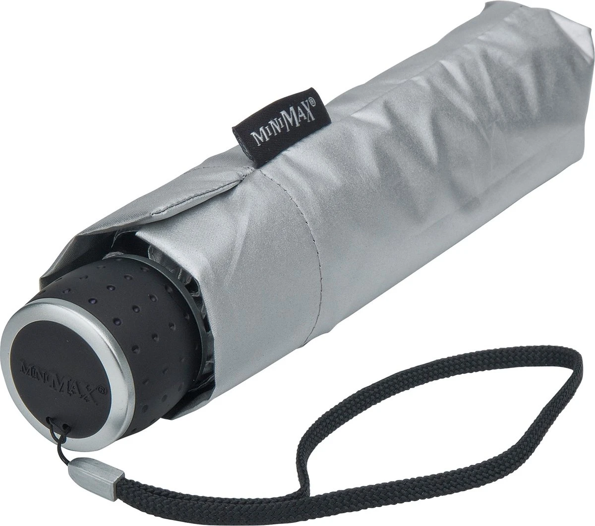 MiniMAX - Opvouwbare Paraplu - Windproof - Ø 100 Cm - Zilver 5 MiniMAX - Opvouwbare Paraplu - Windproof - Ø 100 Cm - Zilver - Afbeelding 3