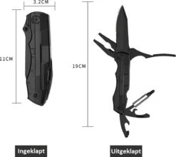 PLAY IT Zakmes Multitool 14 In 1 Incl. Draagetui & 9 Delige Bit Set - 11 In 1 Multikaart - Zwart 18 PLAY IT Zakmes Multitool 14 In 1 Incl. Draagetui & 9 Delige Bit Set - 11 In 1 Multikaart - Zwart -Bol 1200x1070 3