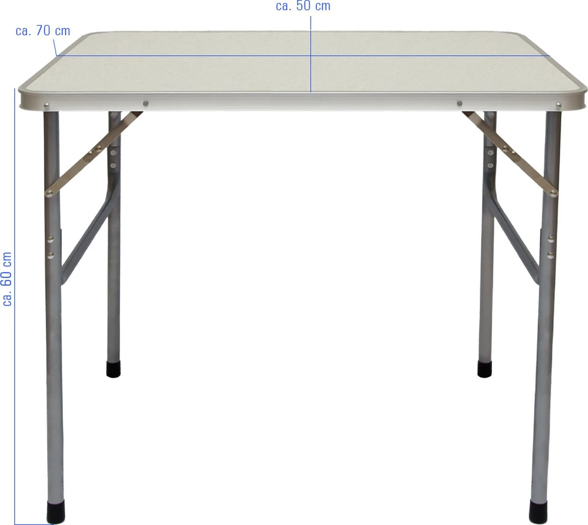 Alu Campingtafel 70x55cm - Inklapbbar Kampeertafel - Picknicktafel Licht Vouwtafel Klaptafel Grijs 13 Alu Campingtafel 70x55cm - Inklapbbar Kampeertafel - Picknicktafel Licht Vouwtafel Klaptafel Grijs - Afbeelding 11