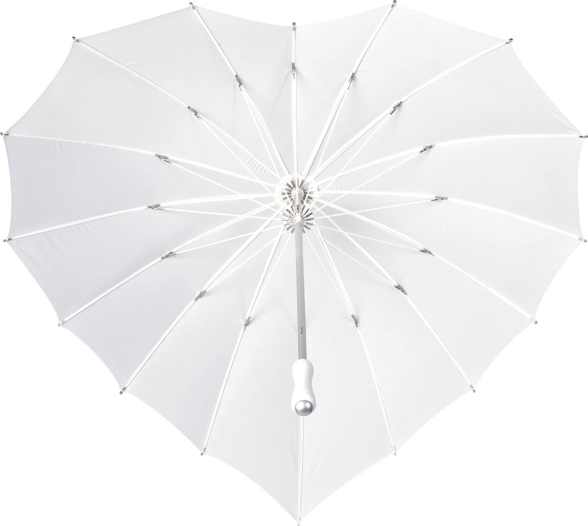 Impliva - Hartvormige Paraplu - UV-Bescherming - Ø 84 Cm - Wit 7 Impliva - Hartvormige Paraplu - UV-Bescherming - Ø 84 Cm - Wit - Afbeelding 5