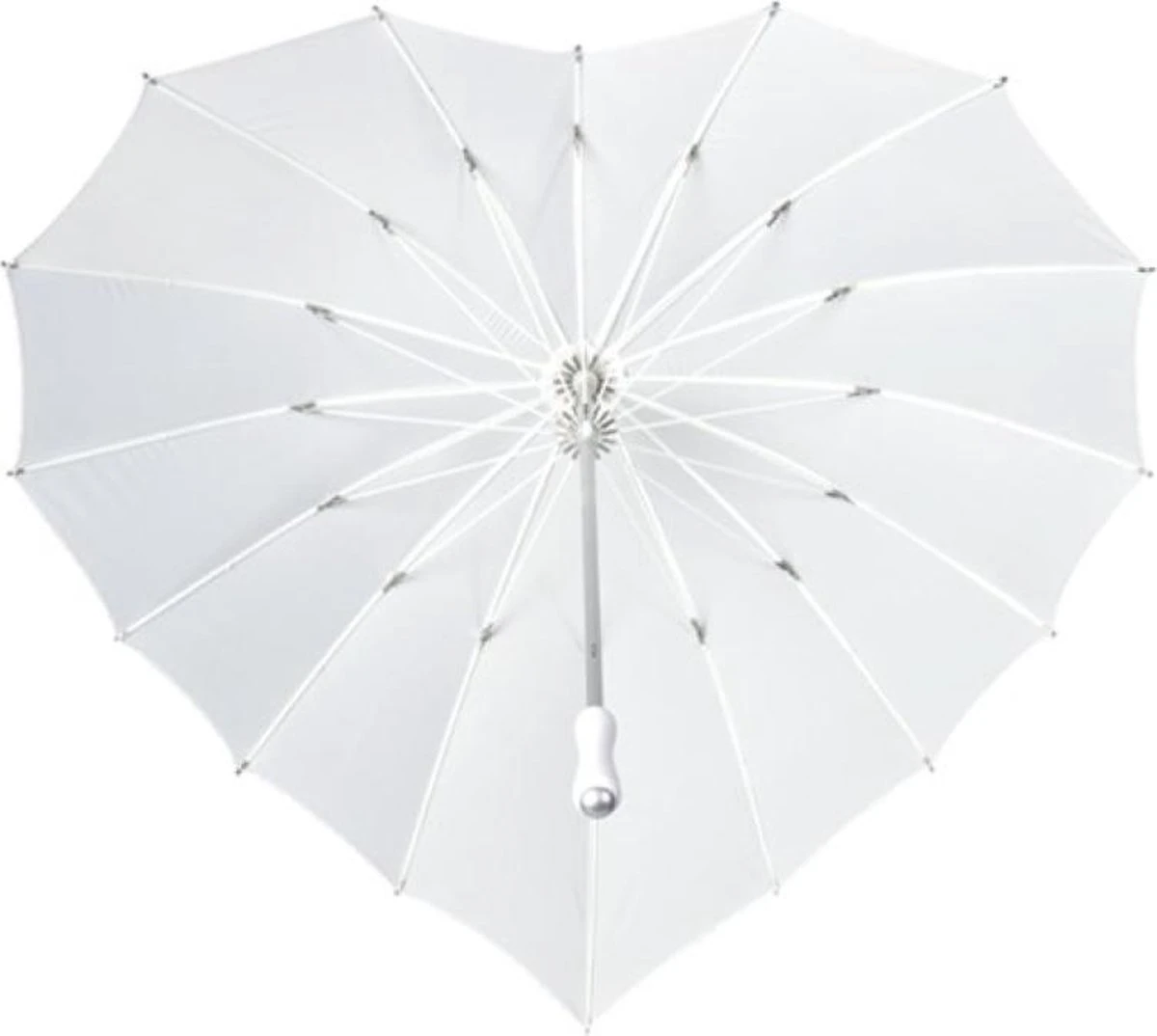 Impliva - Hartvormige Paraplu - UV-Bescherming - Ø 84 Cm - Wit 10 Impliva - Hartvormige Paraplu - UV-Bescherming - Ø 84 Cm - Wit - Afbeelding 8