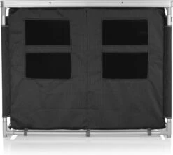 Campart Campingkeuken KI-0734 - Campingkast Groot - 4 Verstelbare Poten - Opvouwbaar En Lichtgewicht - Inclusief Opbergtas - Grijs -Bol 1200x1077