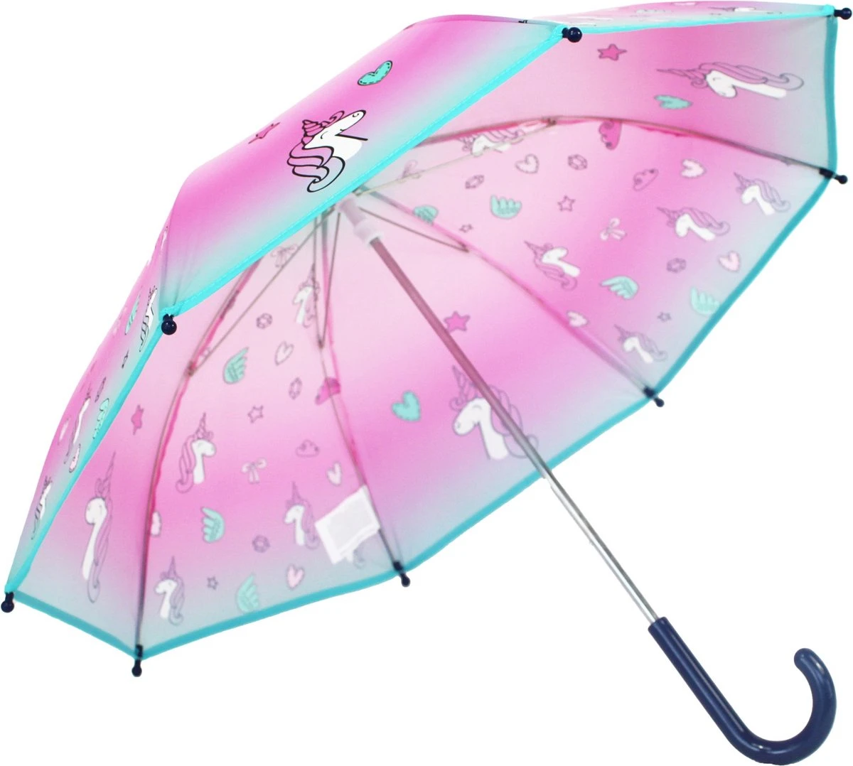 Milky Kiss Don't Worry About Rain Paraplu - Multi - Unicorn 4 Milky Kiss Don't Worry About Rain Paraplu - Multi - Unicorn - Afbeelding 2