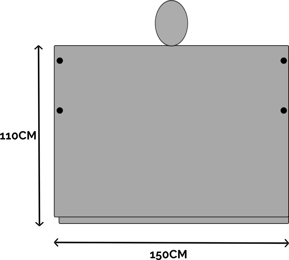 Regenponcho / Fietsponcho Herbruikbaar Voor Volwassenen ( Dames En Heren ) - 200x110cm - 100% Ripstop Polyester - Zwart 7 Regenponcho / Fietsponcho Herbruikbaar Voor Volwassenen ( Dames En Heren ) - 200x110cm - 100% Ripstop Polyester - Zwart - Afbeelding 5