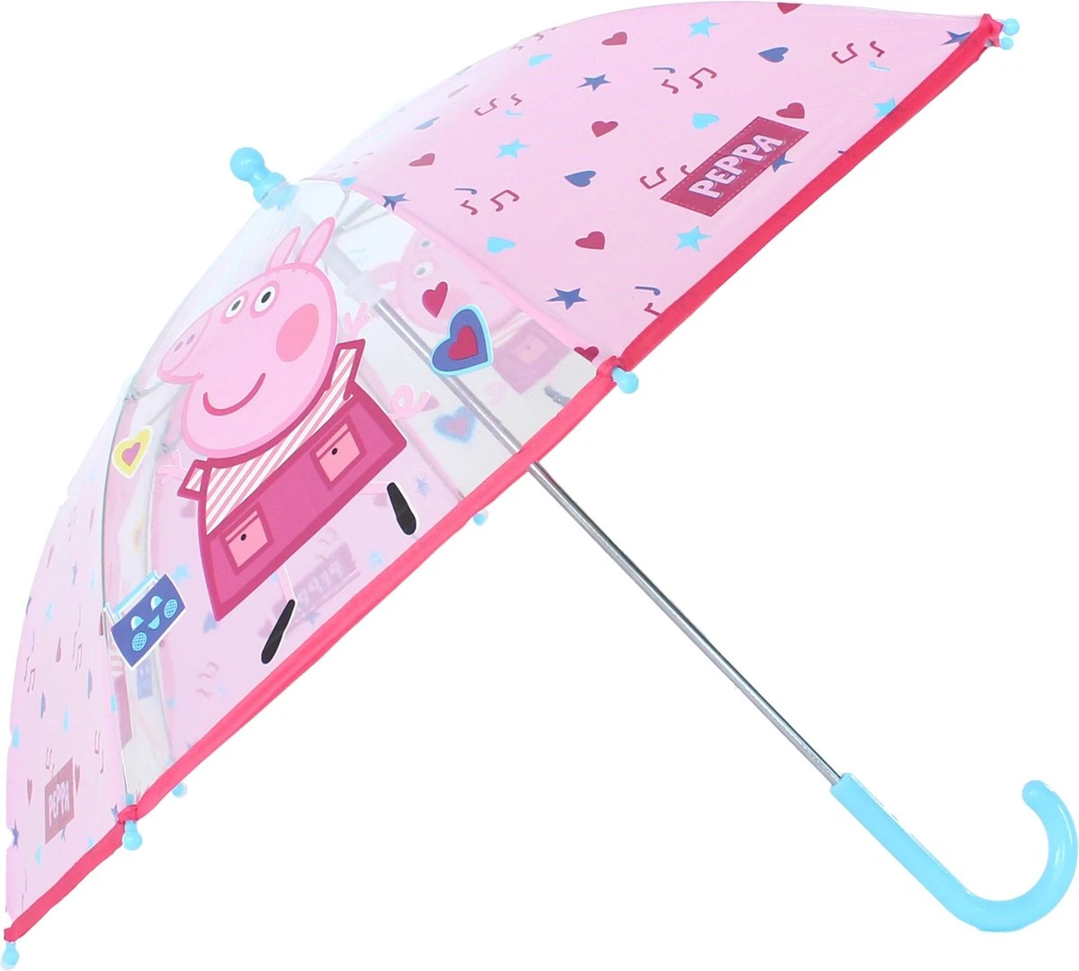 Peppa Pig Rainy Days Paraplu - Roze 3 Peppa Pig Rainy Days Paraplu - Roze