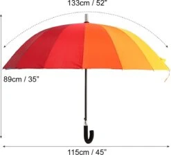 Biggdesign Moods Up Regenboog Paraplu - Windbestendig - Lichte Design - Voor Heren En Dames - Ø110 Cm 25 Biggdesign Moods Up Regenboog Paraplu - Windbestendig - Lichte Design - Voor Heren En Dames - Ø110 Cm -Bol 1200x1089 4