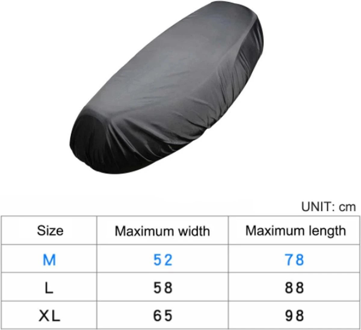 TLVX Scooter Zadelhoes / Waterdichte Zadelhoes / Buddyseat Hoes Waterdicht / Regenhoes / Zithoes Waterproef / Brommer Zadelhoes / Universeel / Maat XL (max. 58cm Breed Bij 88 Cm Lang) 5 TLVX Scooter Zadelhoes / Waterdichte Zadelhoes / Buddyseat Hoes Waterdicht / Regenhoes / Zithoes Waterproef / Brommer Zadelhoes / Universeel / Maat XL (max. 58cm Breed Bij 88 Cm Lang) - Afbeelding 3