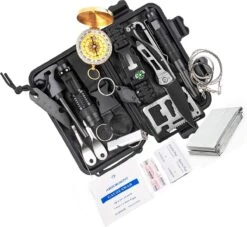 Ultimate Survival Kit - Compleet 18 Delig | Outdoor Camping Backpacking Emergency Survival Kit XXL Waterproof| SOS EDC Multifunctionele Box - BL -Bol 1200x1103 1