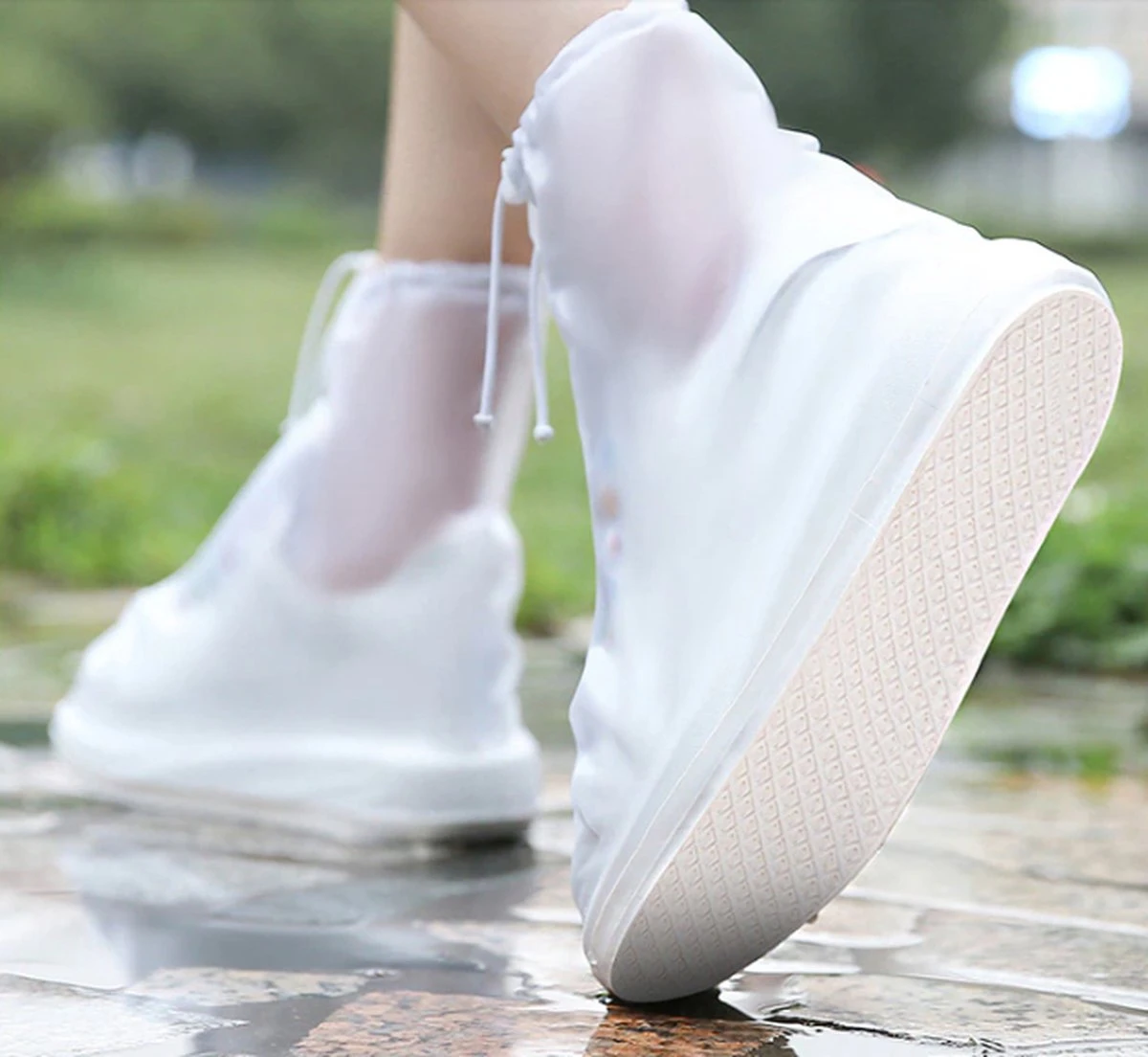 Unisex Waterdichte Overschoenen Met Rits En Aantrekkoord - Maat L 37/38 - Herbruikbaar – Transparant - Anti Slip Regen Overschoen - Schoenhoesjes - Waterdichte Schoenbeschermers - Regenhoes – Schoenovertek - Regenlaarzen 12 Unisex Waterdichte Overschoenen Met Rits En Aantrekkoord - Maat L 37/38 - Herbruikbaar – Transparant - Anti Slip Regen Overschoen - Schoenhoesjes - Waterdichte Schoenbeschermers - Regenhoes – Schoenovertek - Regenlaarzen - Afbeelding 10