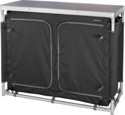 Campart Campingkeuken KI-0734 - Campingkast Groot - 4 Verstelbare Poten - Opvouwbaar En Lichtgewicht - Inclusief Opbergtas - Grijs -Bol 1200x1105 3