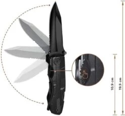 14-in-1 Multitool Zakmes + Draagetui + 9-Delige Bitset - Knife - Gereedschap - Survival Mes - Jachtmes - Outdoor - Camping - Kamperen - In Cadeau Verpakking -Bol 1200x1110 1