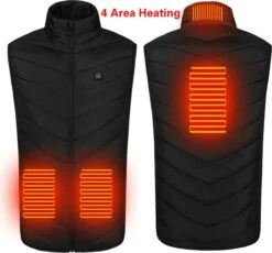 Verwarmde Bodywarmer MET POWERBANK 20000mah - Verwarmd Vest - Warmte Vest - Elektrisch Verwarmd Vest - Verwarmde Kleding - Verwarmde Jas - Thermo Vest - L -Bol 1200x1116