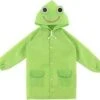 Regenjas Capuchon - Kinder Regenjas - 4-6 Jaar - 1 Maat - Groen Kikker