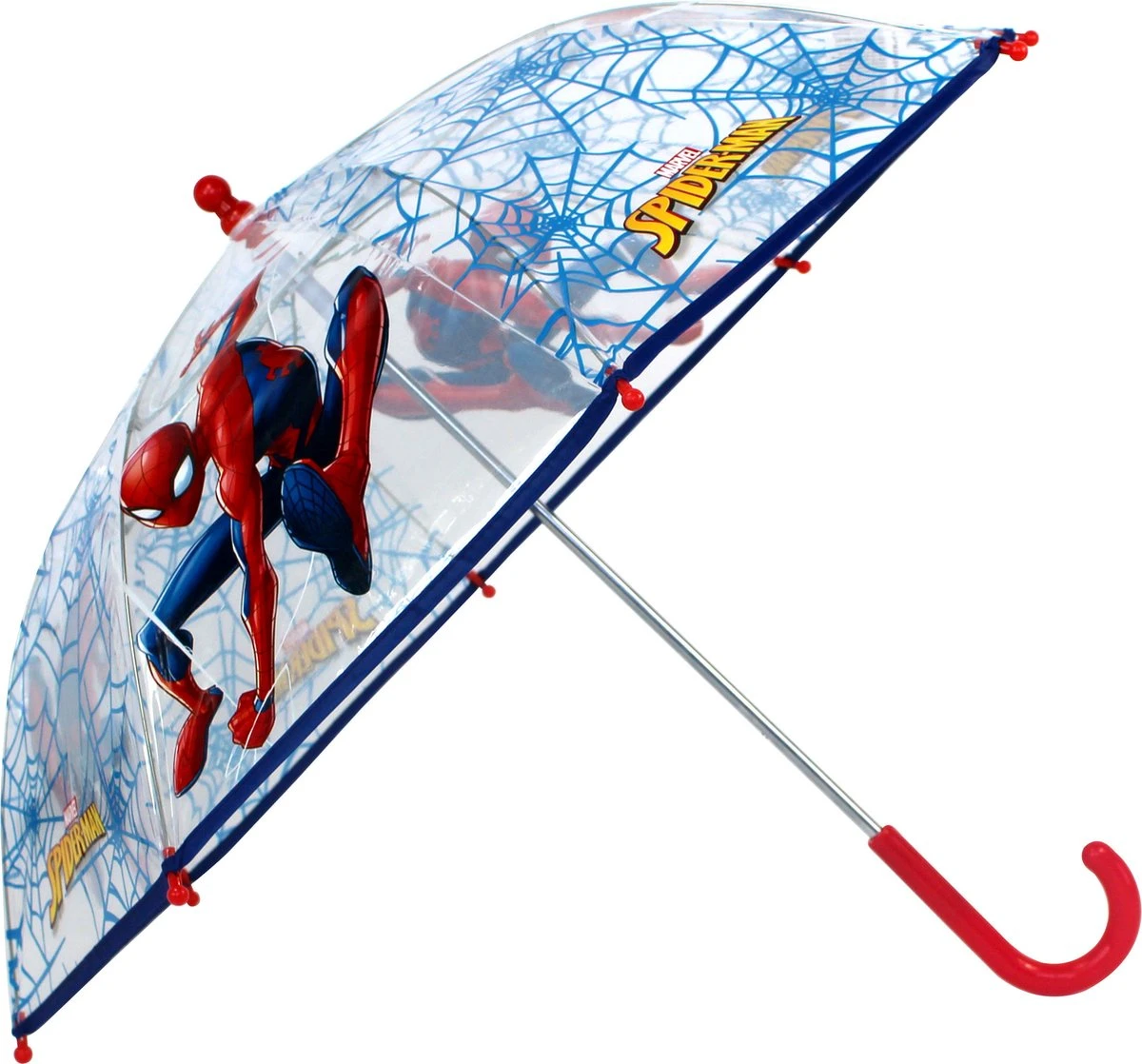 Vadobag Spider-Man Umbrella Party - Paraplu - Gemaakt Voor Kinderen - Blauw 3 Vadobag Spider-Man Umbrella Party - Paraplu - Gemaakt Voor Kinderen - Blauw