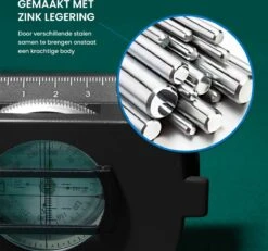 YONO Militair Kompas - Inklapbaar Kaart Compass Voor Outdoor En Survival - Professioneel Metalen Design Met Kaartlezer - Zwart 13 YONO Militair Kompas - Inklapbaar Kaart Compass Voor Outdoor En Survival - Professioneel Metalen Design Met Kaartlezer - Zwart -Bol 1200x1120 3