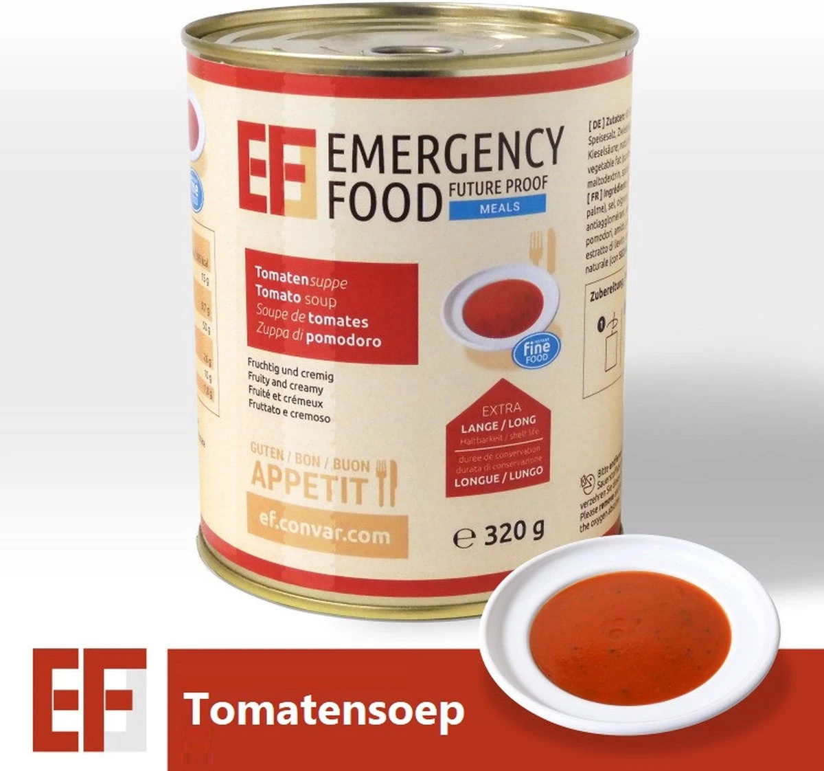 EF Emergency Food Tomaten Soep Maaltijd Noodrantsoen 3 EF Emergency Food Tomaten Soep Maaltijd Noodrantsoen