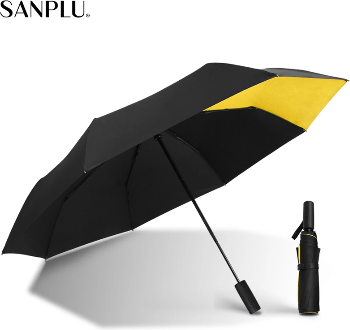 Sanplu® Original Stormparaplu - Opvouwbaar - Inklapbaar - Stormbestendig - Incl. Tas 3 Sanplu® Original Stormparaplu - Opvouwbaar - Inklapbaar - Stormbestendig - Incl. Tas