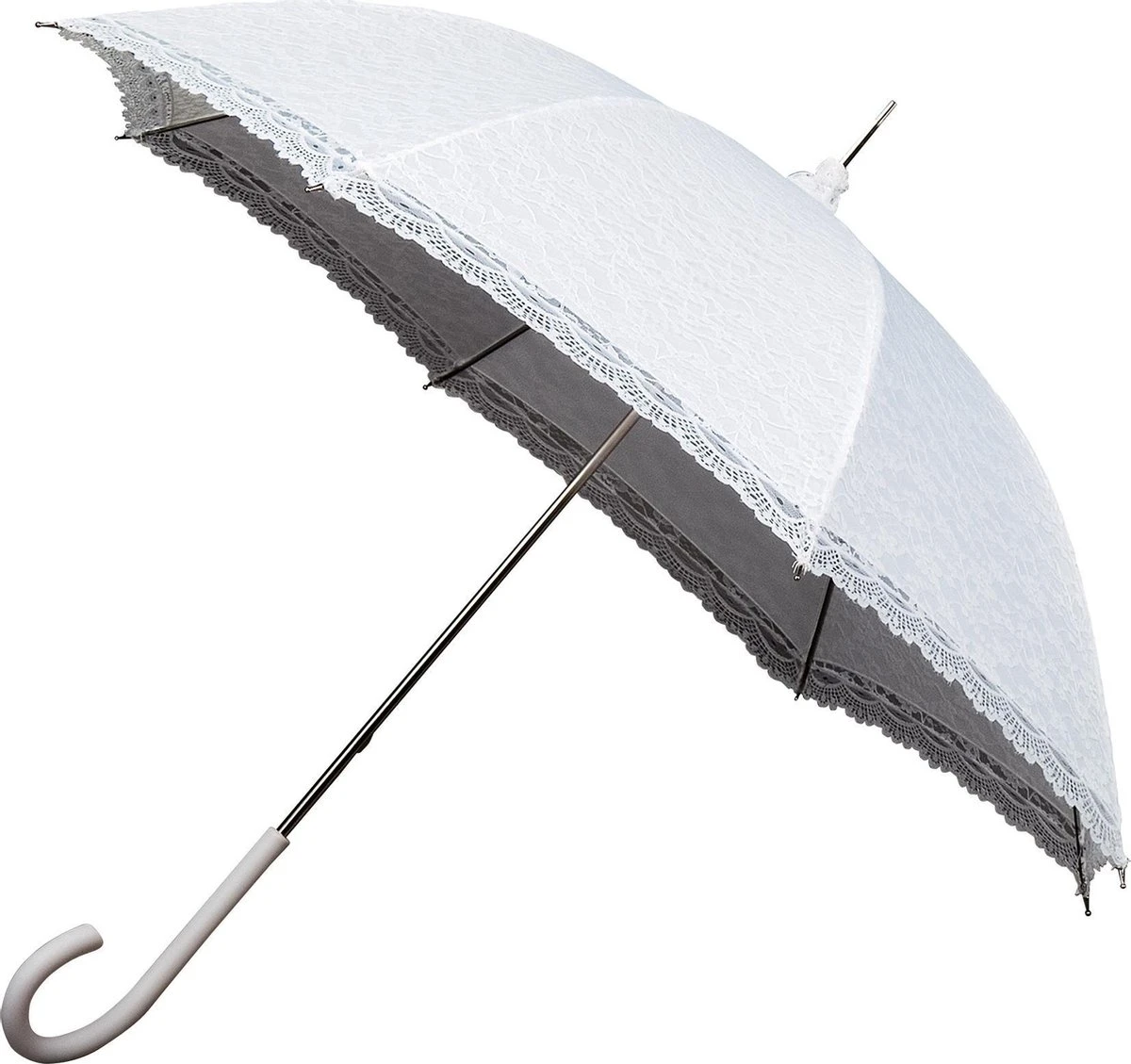 Falcone - Bruidsparaplu Retro Romantic - Ø 90 Cm - Wit 3 Falcone - Bruidsparaplu Retro Romantic - Ø 90 Cm - Wit