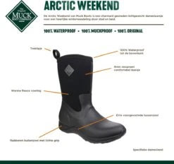 Muck Boot Arctic Weekend Outdoorlaarzen - Zwart - Dames - Maat 39/40 23 Muck Boot Arctic Weekend Outdoorlaarzen - Zwart - Dames - Maat 39/40 -Bol 1200x1129 20
