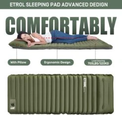 ETROL Camping Slaapmat-2-in-1 Zelfopblazende Kampeermat Met Kussen (78"x 28"), Lichtgewicht, Dik 4"compact Kussen, Geschikt Voor Zelfrijdende Reizen, Lekvrije, Waterdichte Tent 11 ETROL Camping Slaapmat-2-in-1 Zelfopblazende Kampeermat Met Kussen (78"x 28"), Lichtgewicht, Dik 4"compact Kussen, Geschikt Voor Zelfrijdende Reizen, Lekvrije, Waterdichte Tent -Bol 1200x1132 4