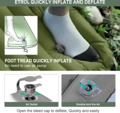 ETROL Camping Slaapmat-2-in-1 Zelfopblazende Kampeermat Met Kussen (78"x 28"), Lichtgewicht, Dik 4"compact Kussen, Geschikt Voor Zelfrijdende Reizen, Lekvrije, Waterdichte Tent 14 ETROL Camping Slaapmat-2-in-1 Zelfopblazende Kampeermat Met Kussen (78"x 28"), Lichtgewicht, Dik 4"compact Kussen, Geschikt Voor Zelfrijdende Reizen, Lekvrije, Waterdichte Tent -Bol 1200x1135 2