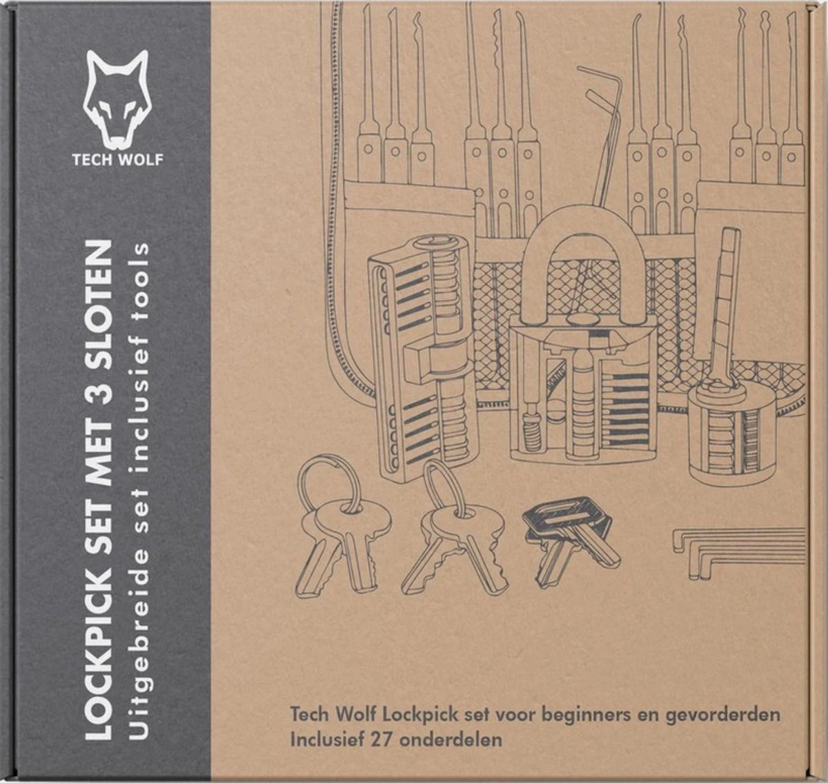 Uitgebreide Lockpick Set Met 3 Sloten - Lockpicking - Lock Pick Gereedschap Tools - Lockpicken Voor Beginners En Professionals - 2021 Versie- Inclusief E-Book 9 Uitgebreide Lockpick Set Met 3 Sloten - Lockpicking - Lock Pick Gereedschap Tools - Lockpicken Voor Beginners En Professionals - 2021 Versie- Inclusief E-Book - Afbeelding 7