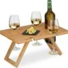 Relaxdays Opvouwbare Picknick Wijntafel - 4 Wijnglazenhouders - Bamboe Dienbladtafel Klein 1 Relaxdays Opvouwbare Picknick Wijntafel - 4 Wijnglazenhouders - Bamboe Dienbladtafel Klein -Bol 1200x1143 2