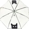 Smati Chat Paraplu - Opvouwbaar - Transparant - Opent Automatisch - Zwart - Kat - Ø100cm