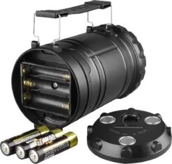 Campinglamp - Tentlamp - Lantaarn - Multifunctioneel - LED Lamp Op Batterijen - Zwart -Bol 1200x1145 8