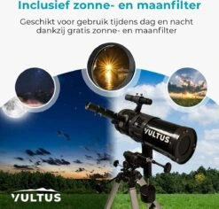 Vultus Telescoop - 500x Vergroting - Sterrenkijker Volwassenen / Gevorderden - Inclusief Statief En Maanfilter - Vultus - 1000114EQ 16 Vultus Telescoop - 500x Vergroting - Sterrenkijker Volwassenen / Gevorderden - Inclusief Statief En Maanfilter - Vultus - 1000114EQ -Bol 1200x1146 4