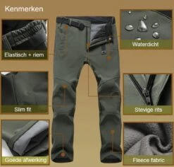 Hikr® Waterdichte Broek Heren - Regenbroek - Winddicht - Wandelbroek - Hiking Broek - Winterbroek - Herfst, Winter, Lente - Outdoor - Wandelen -Bol 1200x1147