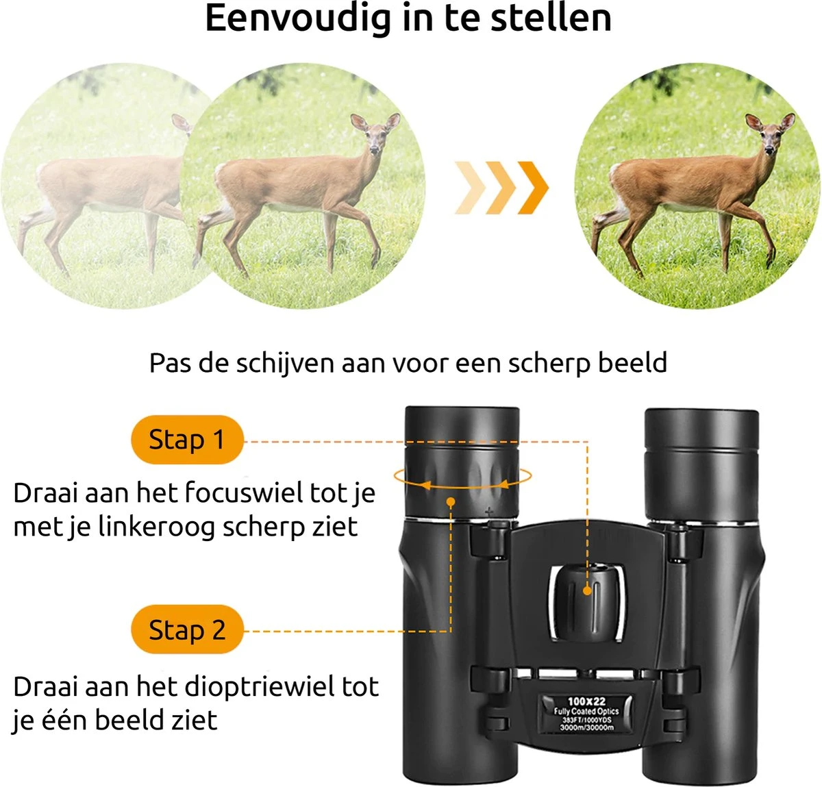 Dayshake Verrekijker Met Nachtzicht - Inclusief Draagtas En Nekkoord - 100x22 - Compacte Verkijker Voor Volwassene - Noodpakket 6 Dayshake Verrekijker Met Nachtzicht - Inclusief Draagtas En Nekkoord - 100x22 - Compacte Verkijker Voor Volwassene - Noodpakket - Afbeelding 4