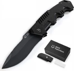 Zakmes + Etui + Slijpsteen - Knife - Survival Mes - Jachtmes - Wetsteen - Messenslijper - Outdoor - Camping - Kamperen - In Cadeau Verpakking -Bol 1200x1151 1