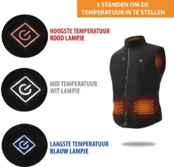 KIMO DIRECT Verwarmde Bodywarmer Met 10.000 MAh Powerbank - Fleece Vest - Verstelbare Maten - Unisex -Bol 1200x1152