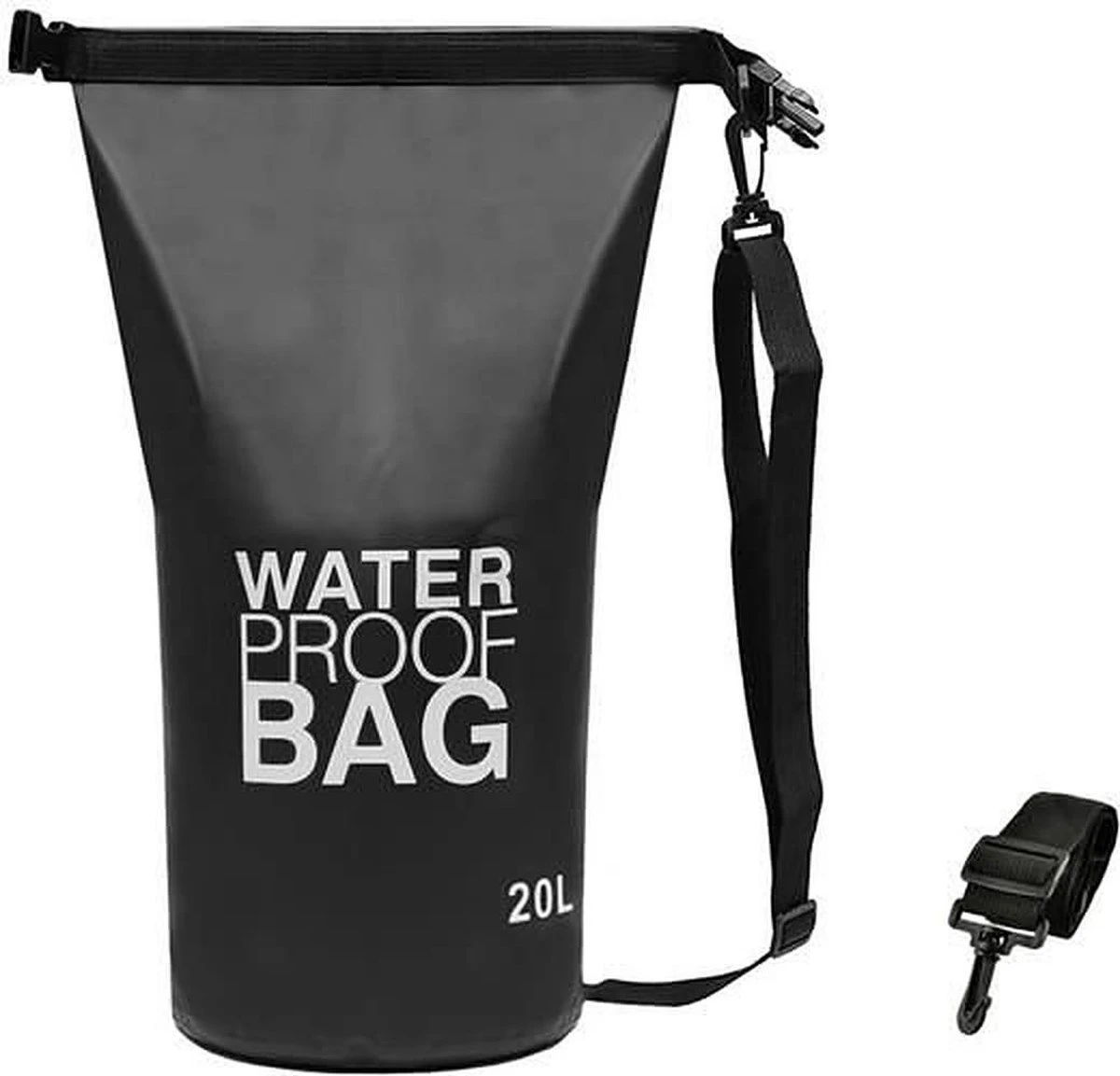 Merkloos Waterproof Drybag - Drybag 20 Liter - Waterdichte Tas – Strandtas - Zwart 3 Merkloos Waterproof Drybag - Drybag 20 Liter - Waterdichte Tas – Strandtas - Zwart
