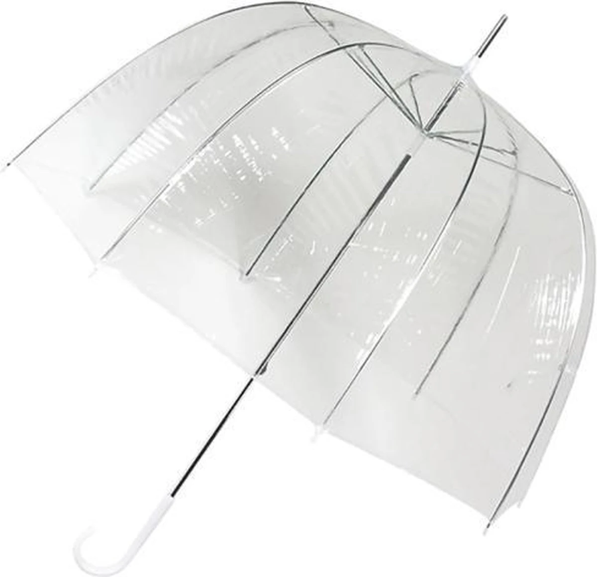 Impliva Koepelparaplu - 75cm Diameter - Transparant 4 Impliva Koepelparaplu - 75cm Diameter - Transparant - Afbeelding 2