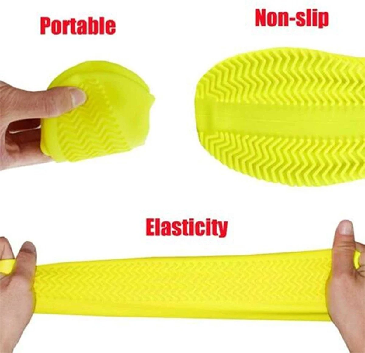 Merkloos Siliconen Regen Overschoenen - Schoencover - Zwart - Maat: 38/39 4 Merkloos Siliconen Regen Overschoenen - Schoencover - Zwart - Maat: 38/39 - Afbeelding 2