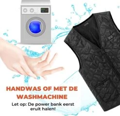 Basila® V-Hals Bodywarmer Met Powerbank - L - 8 Zones - Tot 60 °C - Thermo Kleding - Heated Vest - Elektrische Kleding - Thermo Vest - Verwarmde Vest - Verwarmde Kleding -Bol 1200x1163