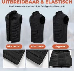 Basila® Elektrische Bodywarmer Met Powerbank - S/M - 11 Heating Zones - Tot 65°C - Thermo Kleding - Heated Vest - Elektrische Kleding - Thermo Vest - Verwarmde Vest - Verwarmde Bodywarmer 19 Basila® Elektrische Bodywarmer Met Powerbank - S/M - 11 Heating Zones - Tot 65°C - Thermo Kleding - Heated Vest - Elektrische Kleding - Thermo Vest - Verwarmde Vest - Verwarmde Bodywarmer -Bol 1200x1164 4