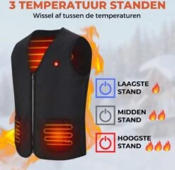 Basila® Verwarmde Bodywarmer Met 10.000 MAh Powerbank - Voor Motor/Ski/Kamperen/Vissen - Unisex - M -Bol 1200x1164 9