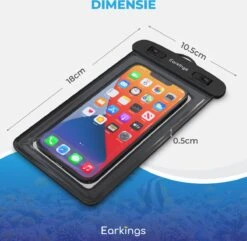 Waterdichte Telefoonhoesjes - Drybag Set Van 2 Stuks - Onderwater Hoesje Telefoon Voor Alle Telefoons - Waterdicht Telefoonhoesje Earkings - Zwart & Wit 15 Waterdichte Telefoonhoesjes - Drybag Set Van 2 Stuks - Onderwater Hoesje Telefoon Voor Alle Telefoons - Waterdicht Telefoonhoesje Earkings - Zwart & Wit -Bol 1200x1172 1