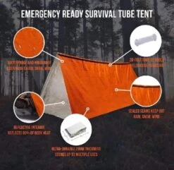 Merkloos Noodslaapzak - Noodtent - Tweepersonen -| Survival Slaapzak | Emergency Sleeping Bag | Nooddeken | Backpack | Nood Tent | Noodtent | Hiken -Bol 1200x1172 13