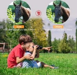 Zacro Verrekijker - 30x60 - Nachtzicht - HD Opvouwbare Telescoop - Buitenshuis - Vogels Kijken - Kamperen Wandelen Reizen - Zwart -Bol 1200x1173 2