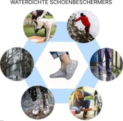 Siliconen Unisex Waterdichte Overschoenen Grijs Maat M 35-38 - Herbruikbaar – Anti Slip Regen Overschoen - Schoenhoesjes - Waterdichte Schoenbeschermers - Regenhoes – Schoenovertrek - Regenlaarzen -Bol 1200x1176 17